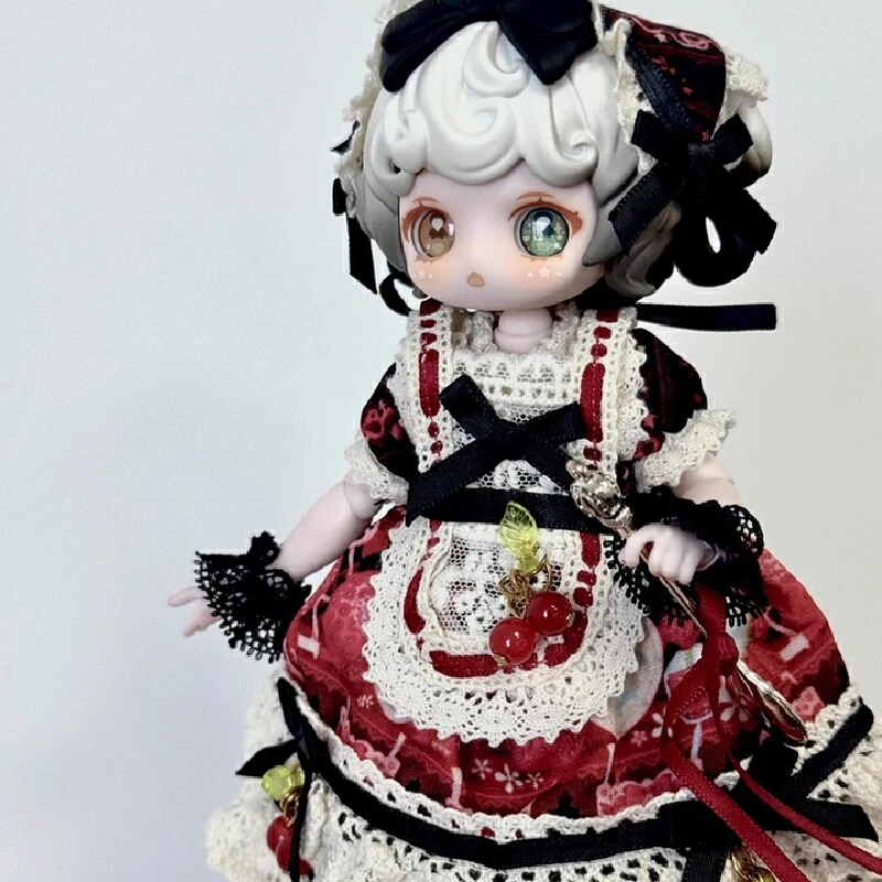 Vintage Treasures Overture Kiseki Bjd Mjd Vestiti Kawaii Guardaroba Nero Rosso Blu Rosa Vestito Adatta Per 1/12 1/8 Bambola Solo Vestiti
