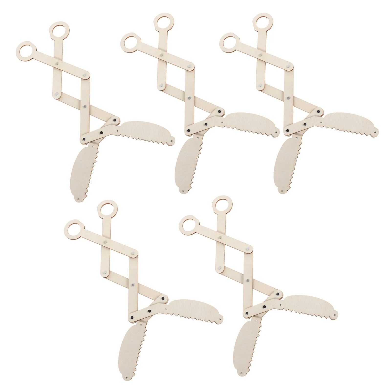 5pcs-stem-science-experiment-interactive-robotic-arm-mechanical-grabber-mechanical-hand-assembly-kit-for-classroom-home-learning