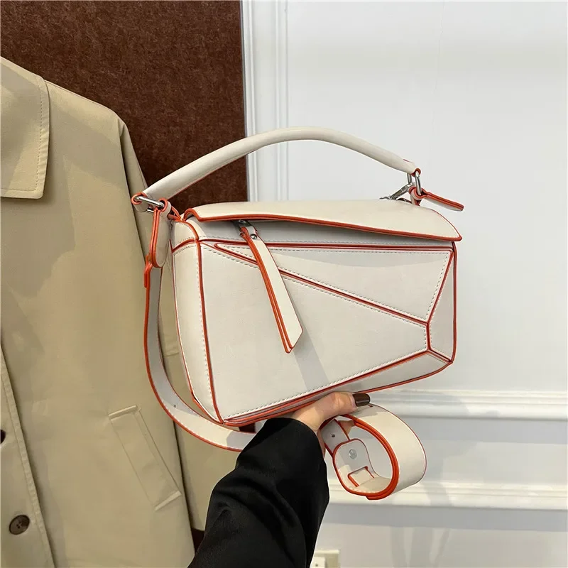 2025 New Puzzle Geometric Tote Bags For Women's 2025 Luxury Brand Handbags Fashion Shoulder Bag Large Capacity Messenger Bag