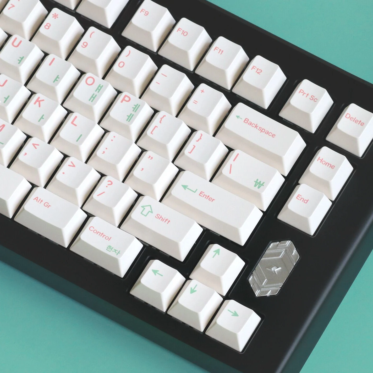 

Keebox Shenpo Pink Green Korean Sub Legend Hangul Keycaps Cherry Profile PBT Dye Sub 146 Keys Fullset For Mechanical keyboard