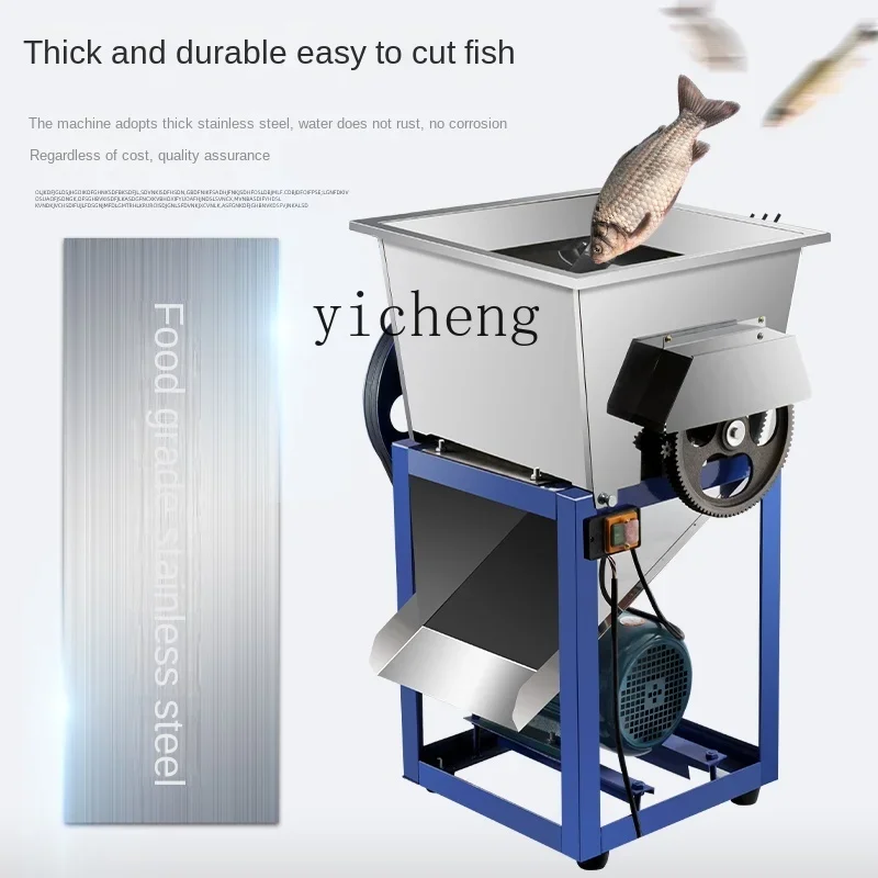 ZF Commercial Fish Slicing Machine Large Stainless Steel Cutting Steak Machine for Fish Feed Farms