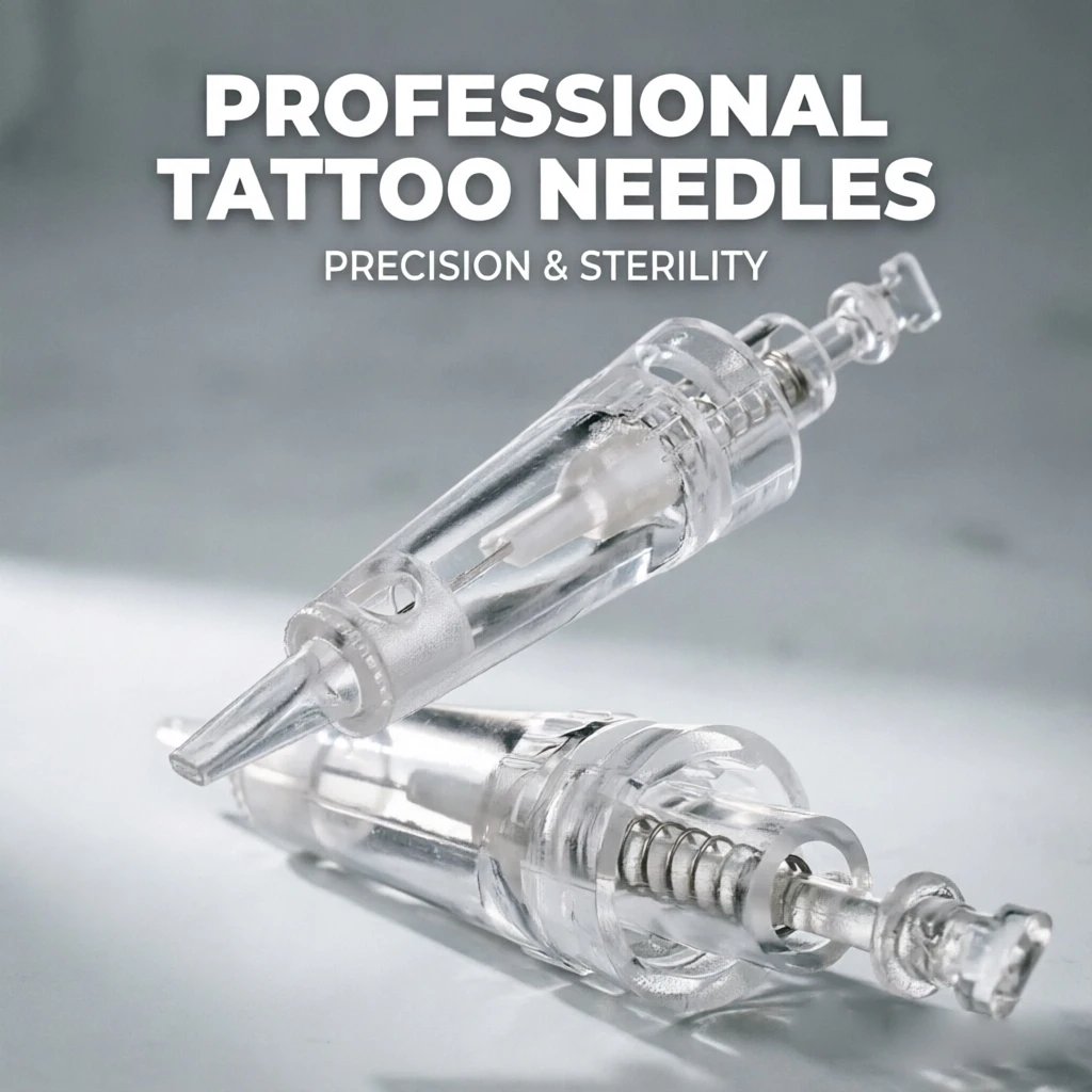 Bayonet port Cartridges Needles Sterilized 1R 3R Permanent Makeup Machine Needles For PMU Tattoo Eyebrow Liner Lips Supplies