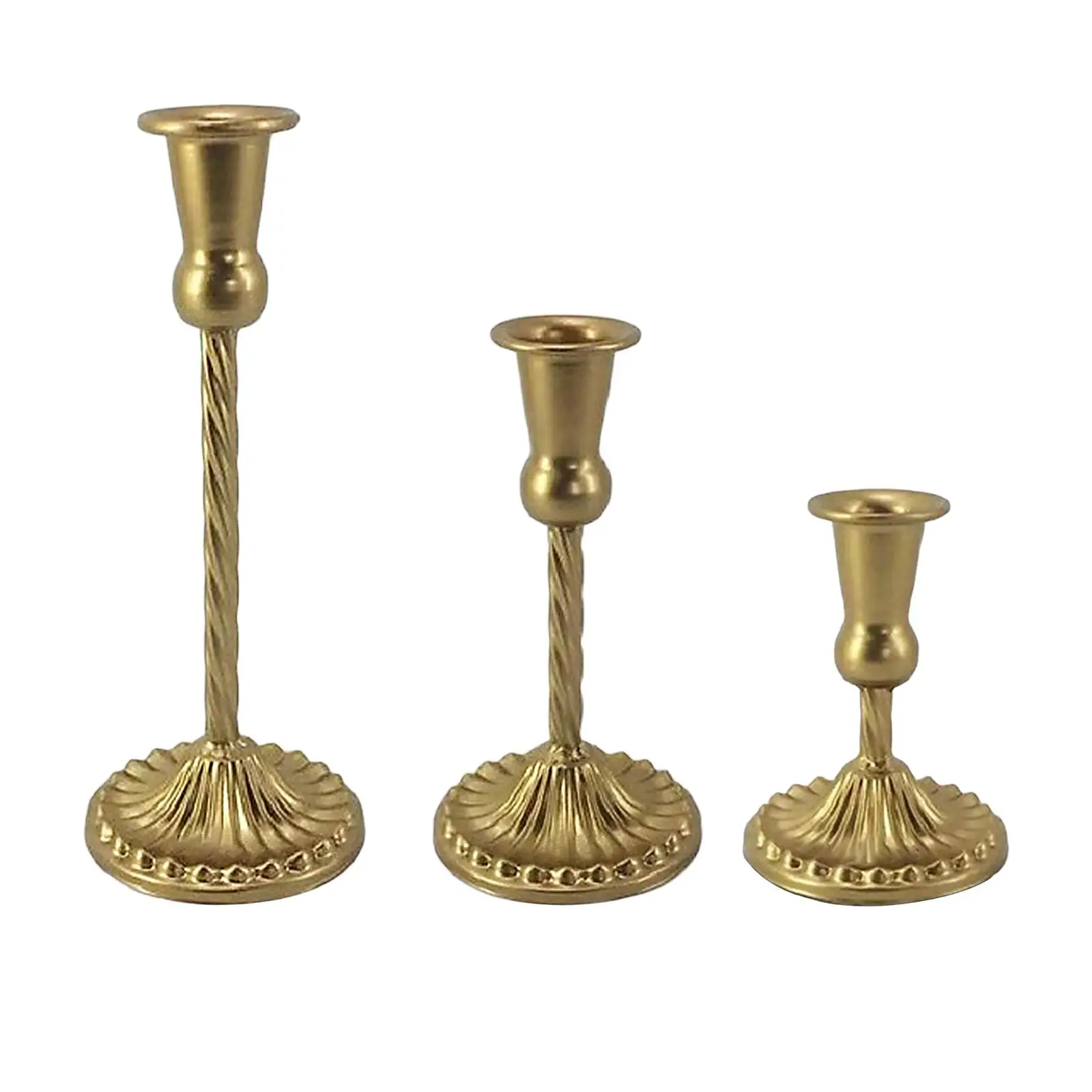 Candle Holder Table Centerpiece Iron Candle Stand Metal Candlestick Decorative for Birthday Anniversary Festival Home Banquet