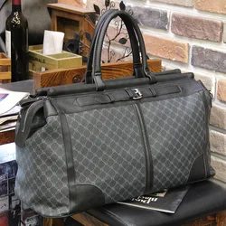 Fashion Plaid Travel Bag Men Handbag Large Capacity Top-Handle Bags Casual Totes Handbags Luggage Bag Luxury Fitness Golf Bag