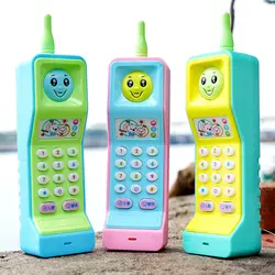 Children Puzzle Toys Cartoon Cute Big Brother Cell Phone With Light Music Phone Toys Puzzle Early Learning Multifunctional Phone