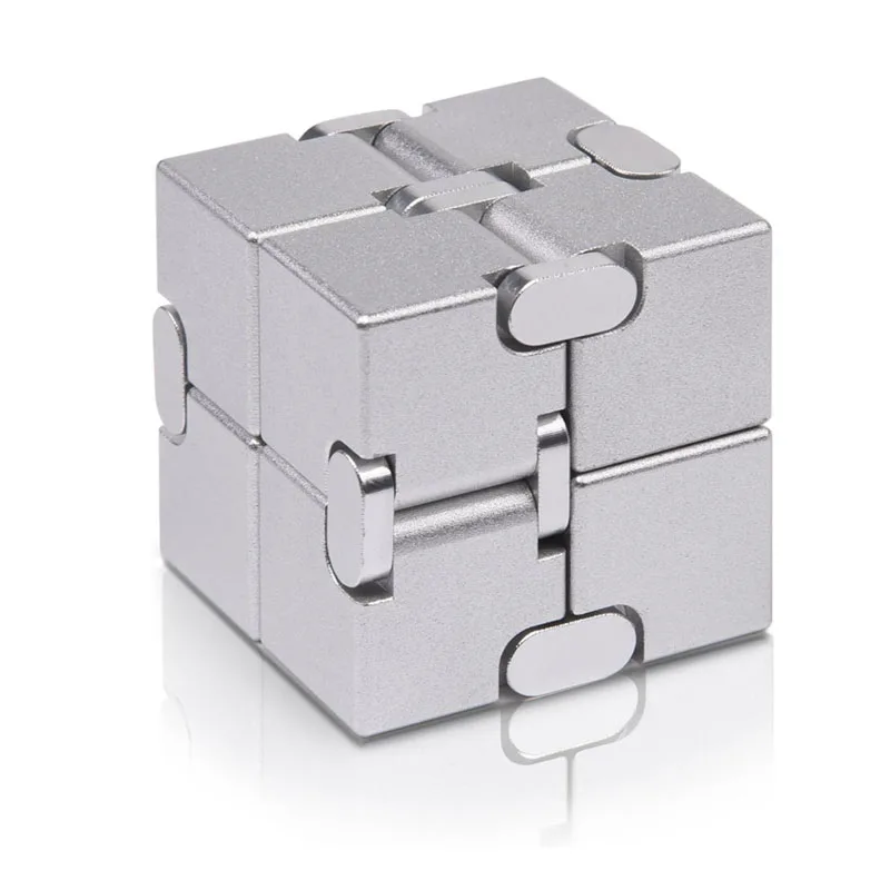 

High Quality Metal Infinity Cube Aluminum Alloy Heavy 155g Stress Relief Toys ADHD Anxiety Ultra Durable Gifts for Adults & Kids