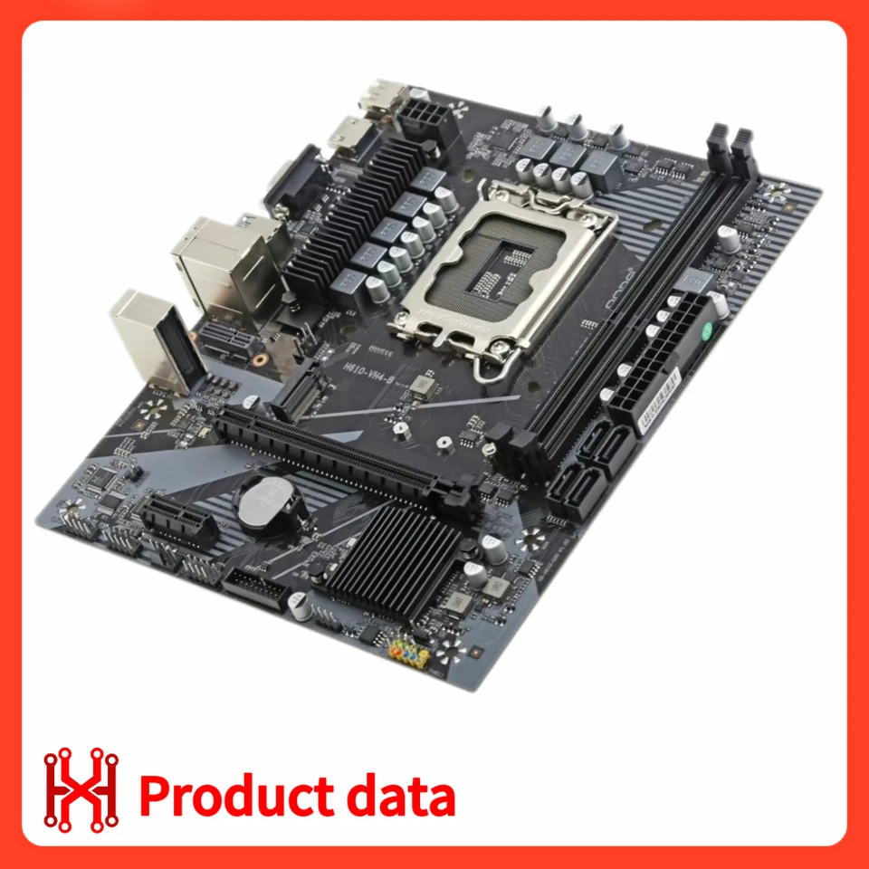 100% 新しい H610 マザーボードキット LGA 1700 サポートコア i5