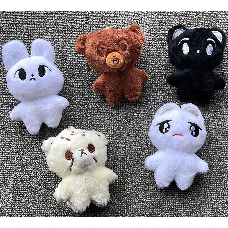 Cartoon Cheetah Lee Doyoung Mark Same Plush Keyrings Q Styles Mini Gomdo Lee Taeyong Keychains Key For Fans Gifts