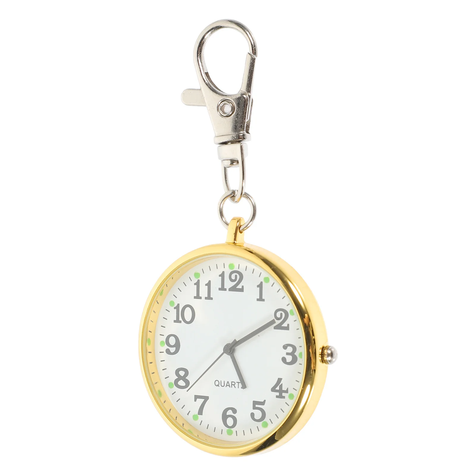 

Quartz Pocket Keychain Vintage Key Ring Pendant Clip Nursing Accessory Durable Retro Car Pocket Watch Keychain Decor