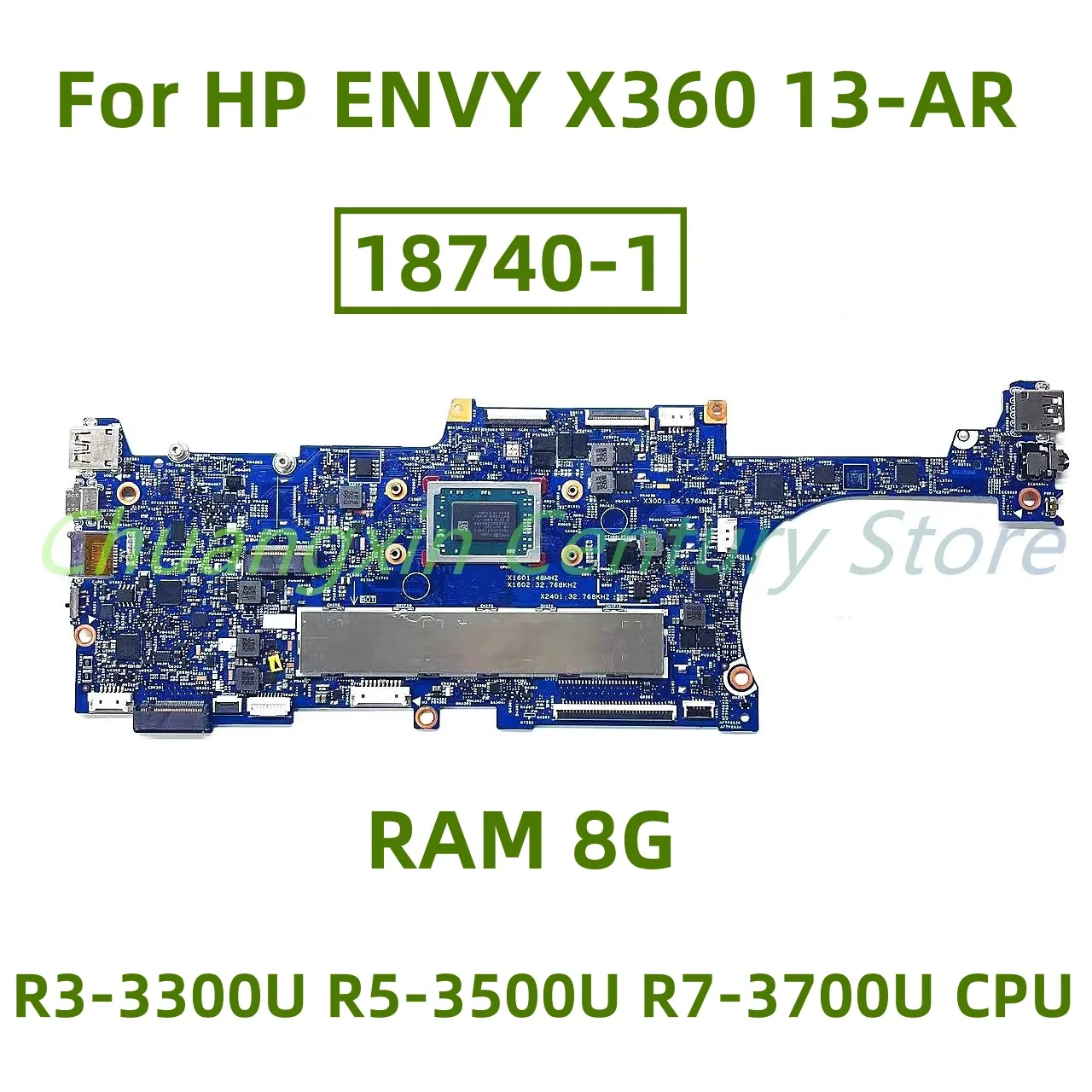 18740-1 motherboard for HP ENVY X360 13-AR Laptop with With R3-3300U R5-3500U R7-3700U CPU 8GB RAM 100% Tested Fully Work