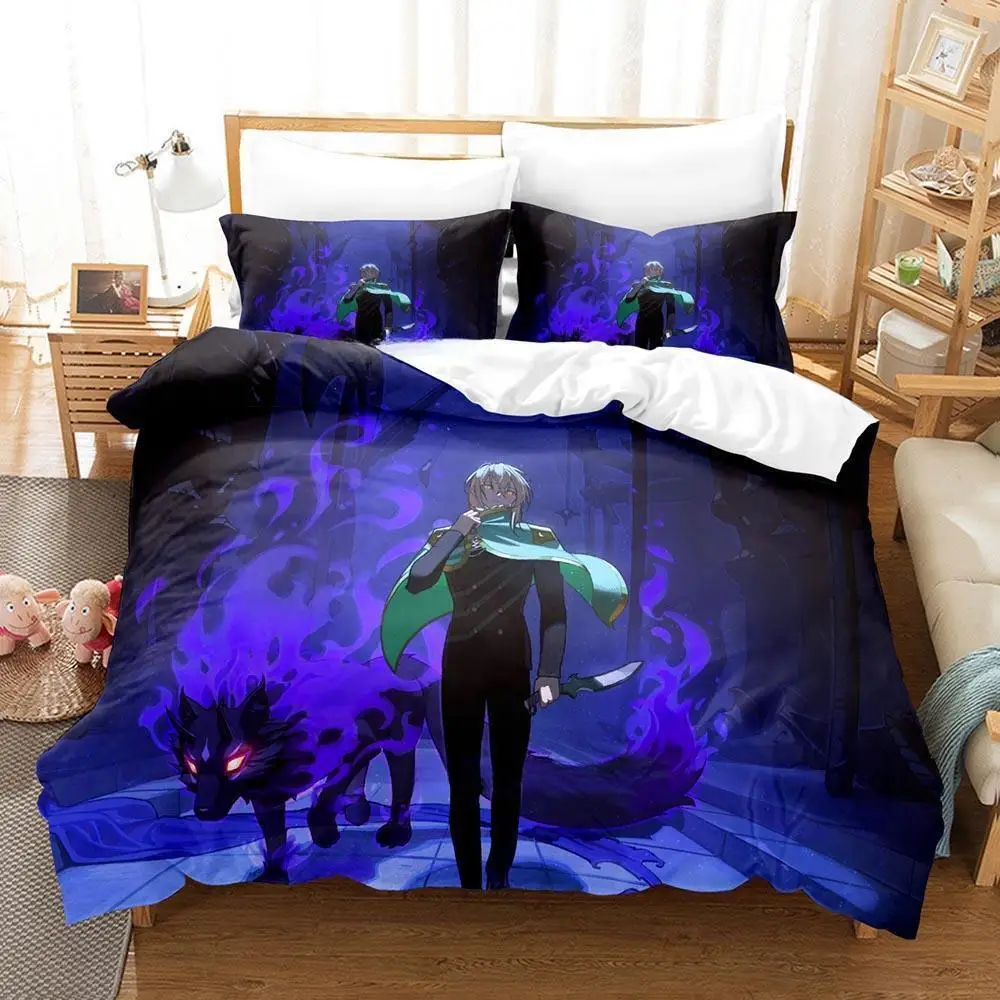 

New The Beginning After The End Bedding Set Single Twin Full Queen King Size Bed Set Adult Kid Bedroom Duvetcover Sets Anime Bed