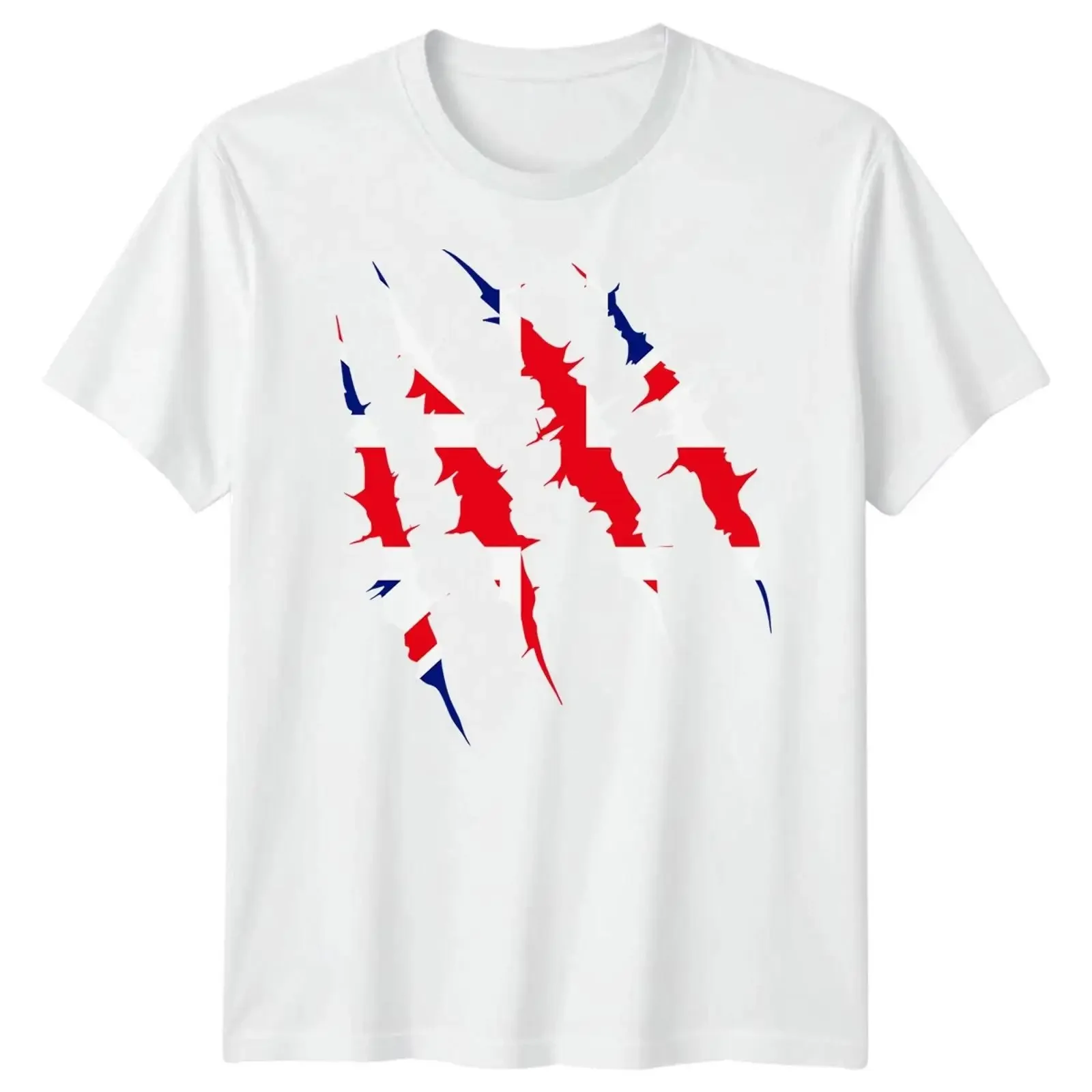 Union Jack T Shirt Ripped Claw Great Britain UK Flag British For Adults Kids vintage Washed Comfortable homme Soft Unisex