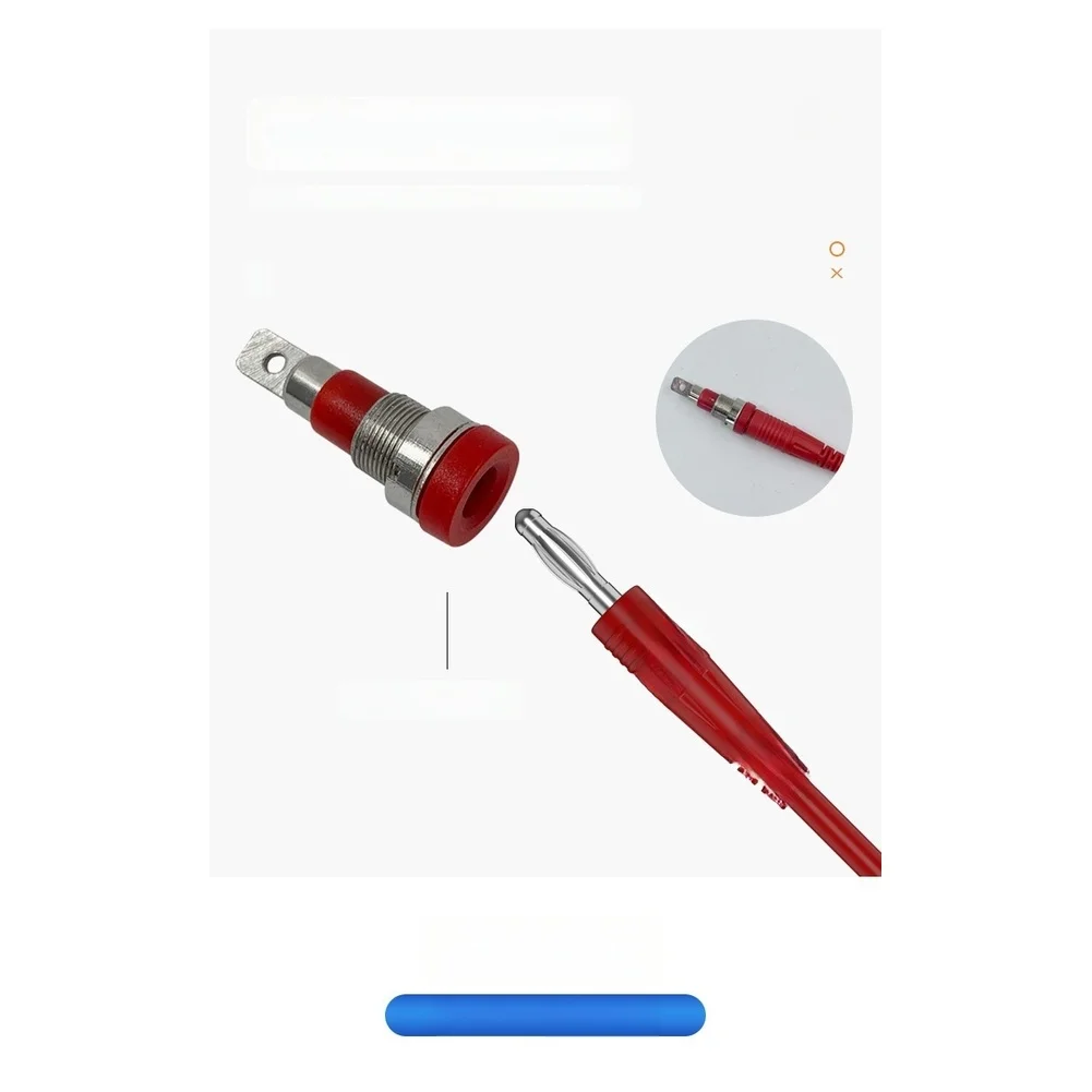 Nickel-plated Contacts Dual Head Connector Molded Construction Comfortable Grip Design Copper Test Connector For Electrical Use