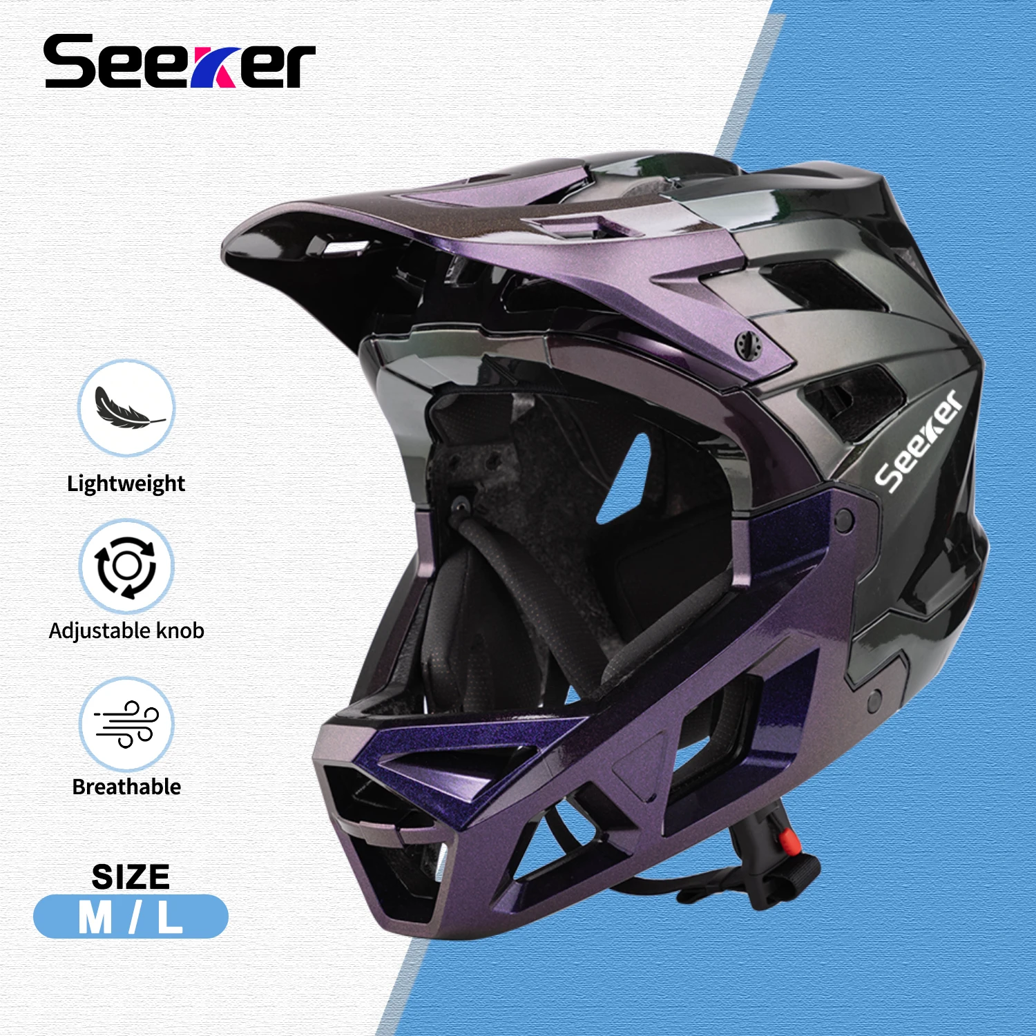 

Шлем UMUSEEKER для горного кросс-кантри и даунхилла с множеством вентиляционных отверстий, цельный противоударный защитный шлем для езды.