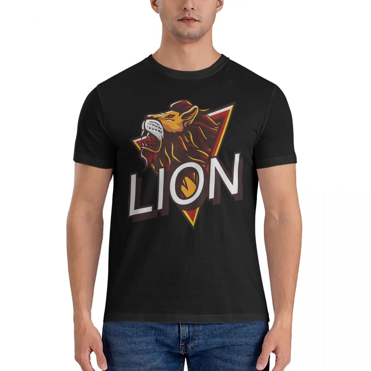 Casual Lion Aslan Cimbom T-Shirts for Men Crewneck 100% Cotton T Shirt Galatasarays Short Sleeve Tees Summer Tops