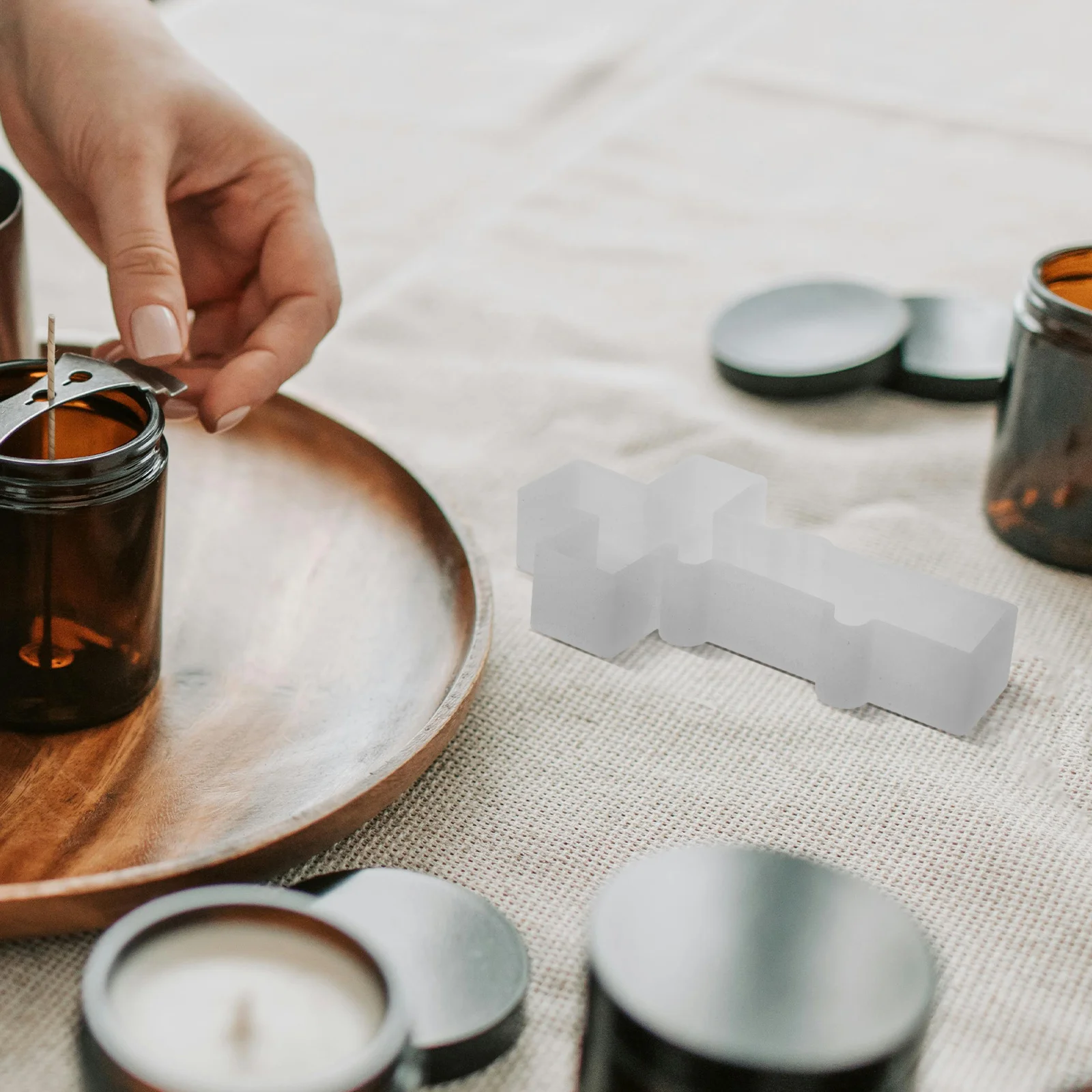 قالب متقاطع من السيليكون المرن، لوازم سهلة التشكيل ومقاومة للتمزق وقابلة للغسل وتدوم طويلاً، لوازم DIY