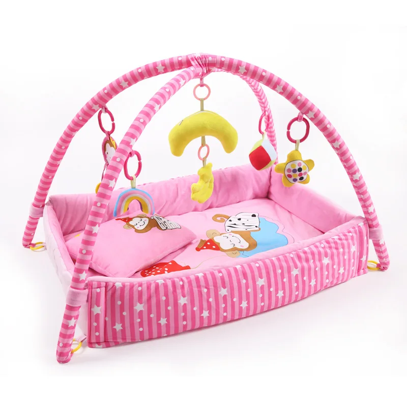 2022 New Baby Super Soft Music Game Blanket Baby Cot Fitness Frame Crawling Mat Educational Toys 0-12 Years Old