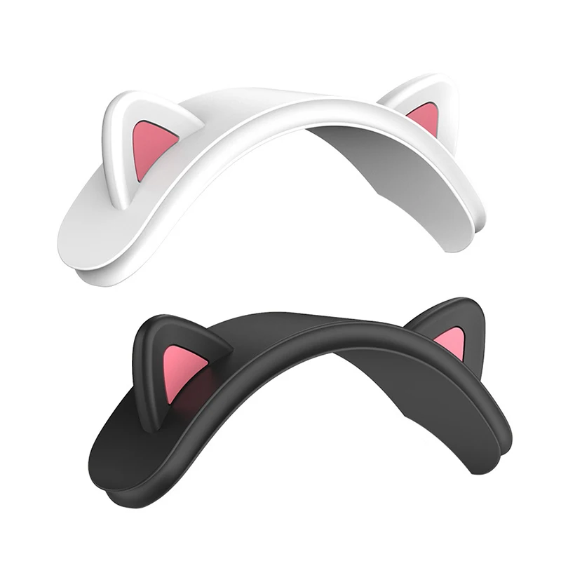 1pc Headband Cover Cute Cat Ears Design Soft Silicone Headphone Accessories Headband Protectors Compatible with For AirPods Max