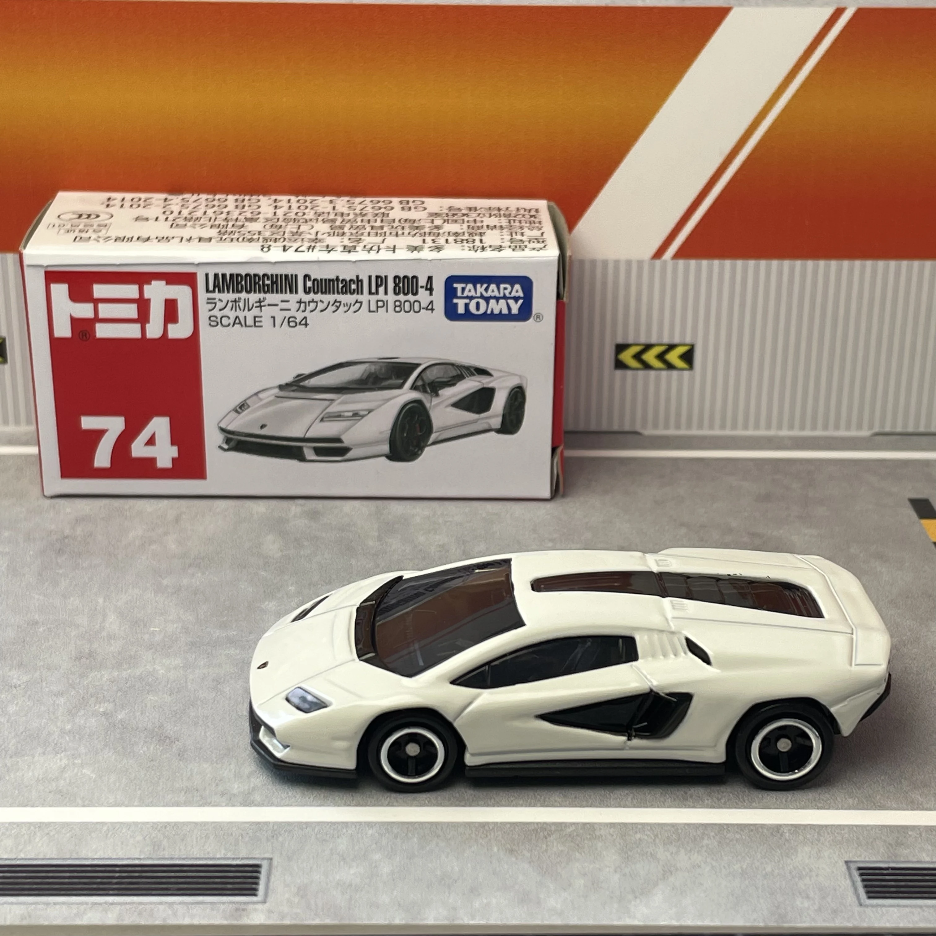 Takara Tomy Tomica No.74 Lamborghini Countach LPI 800-4 1:64 Diecast Alloy Sports Car Model Mini Vehicle Collection Toy Gift