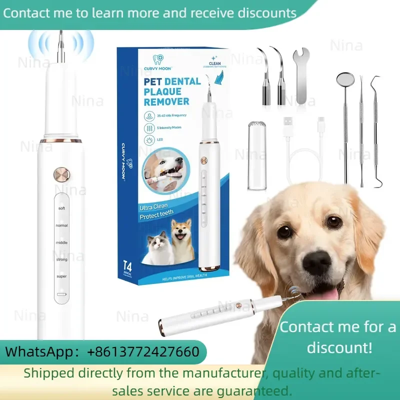 Teeth Cleaning Machine Plaque Calculus Tartar Pet Electric Kit Ultrasonic Toothbrush for Dog