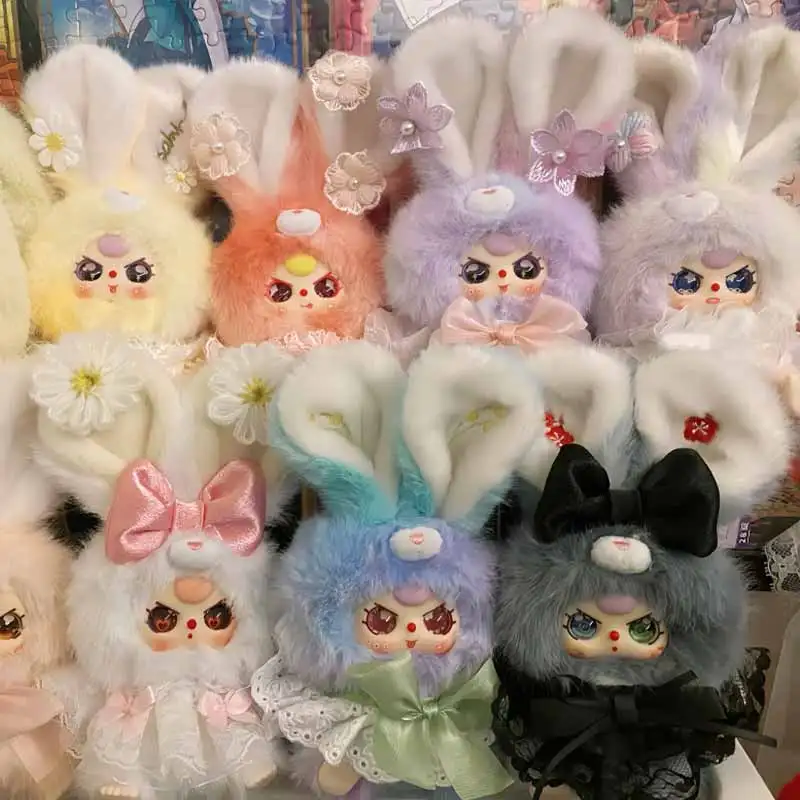 

Baby Three Flower Fairy Series Blind Box Trendy Toy Ornament Bow Decoration Cute Doll Backpack Pendant Mystery Box Surprise Gift