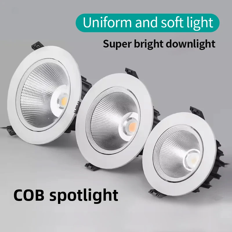 LED downlight embedded 7.5cm9.5cm10.5cm centimeter open hole ceiling spotlight living room small hole lamp AC220V