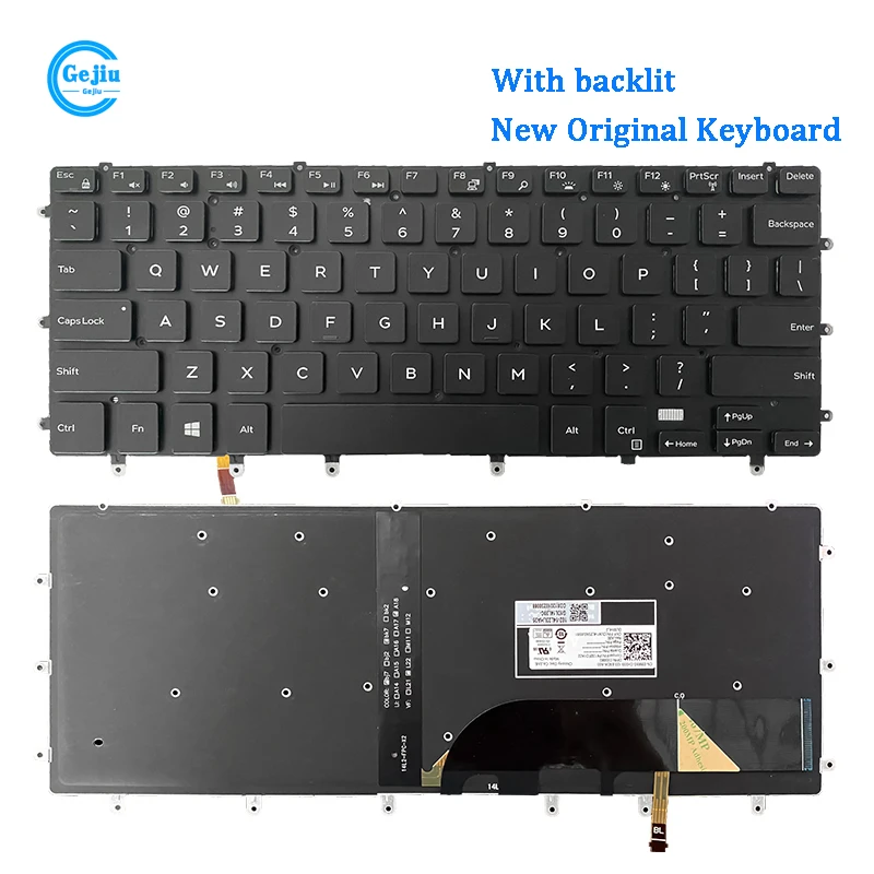 Nowa oryginalna klawiatura do laptopa DELL Precision 5510 5520 5530 M5520 0GDT9F z podświetleniem