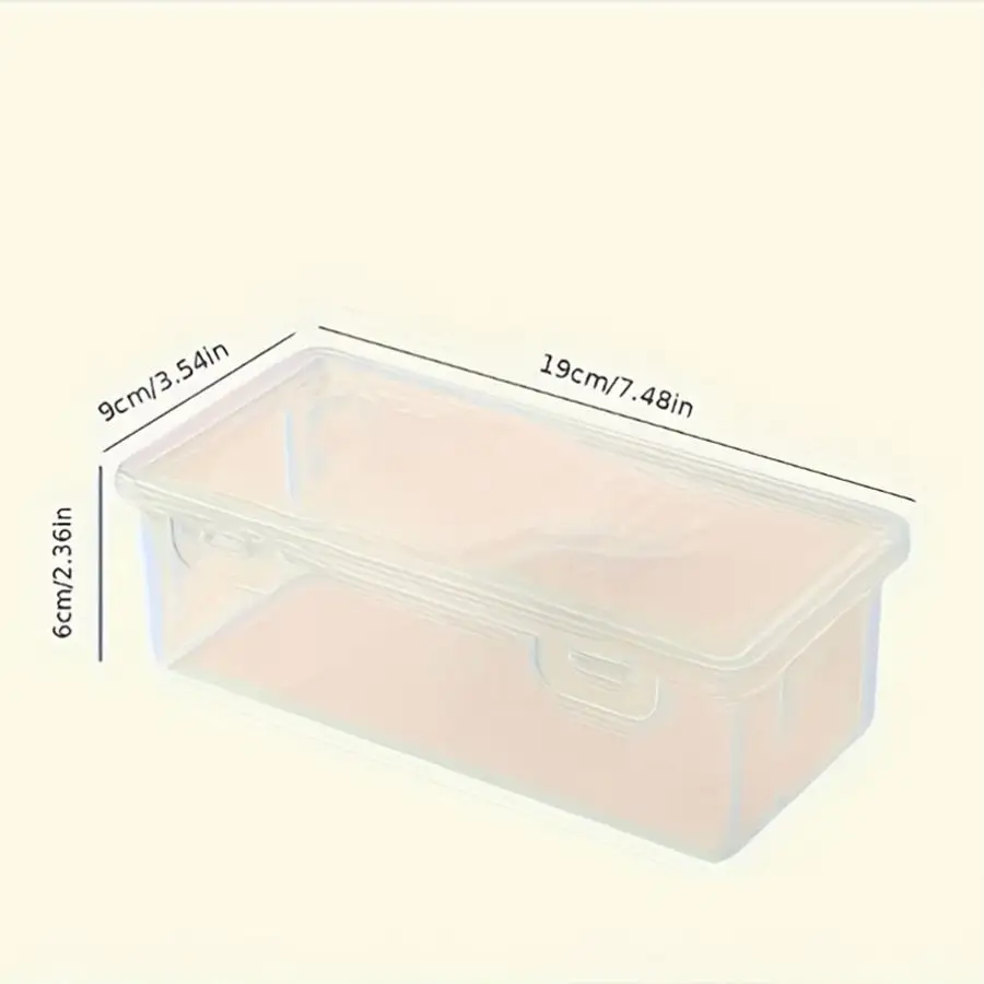 Large 4pcs Clear Lightweight PP Storage Boxes with Lids for Office  Supplies Organizer-Pens,Pencils,Markers,Crafts