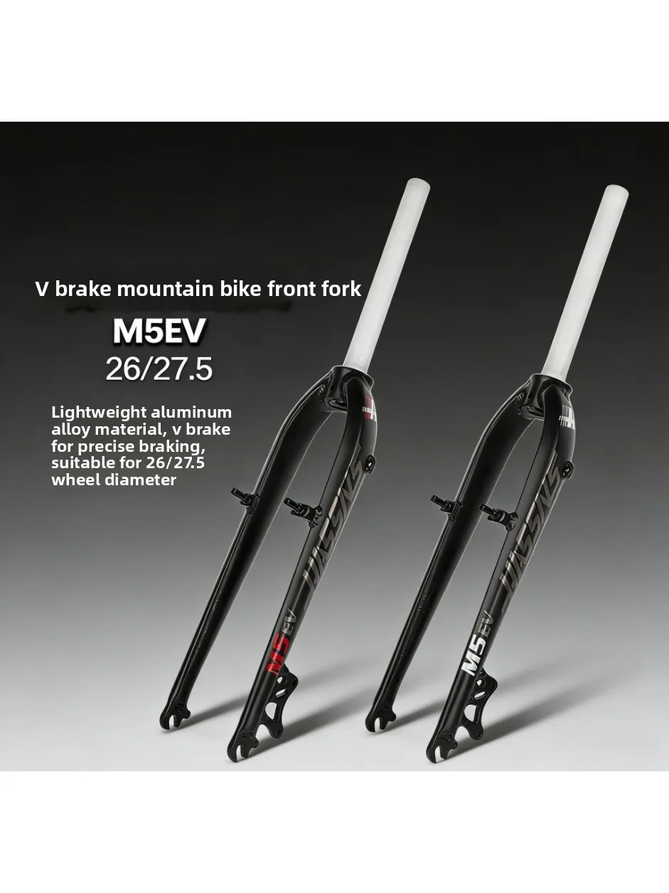 AliExpress BOLANY Ultra Light Mountain Bike Hard Fork Aluminum Alloy Fork 26 27.5-Inch Mountain Bike Front Fork B-Pillar Pure Disc V-Brake