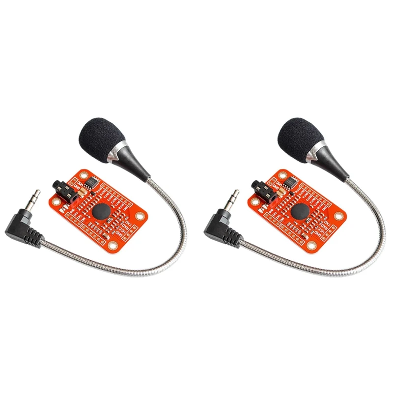 

2X Voice Recognition Module V3 Speed Recognition Compatible With Ard For Arduino Support 80 Kinds Of Voice Sound Board