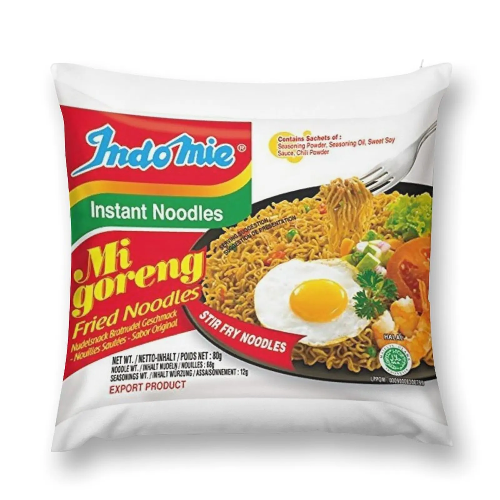 Indomie Original Flavour Throw Pillow Throw Pillow Luxury Pillow Cover