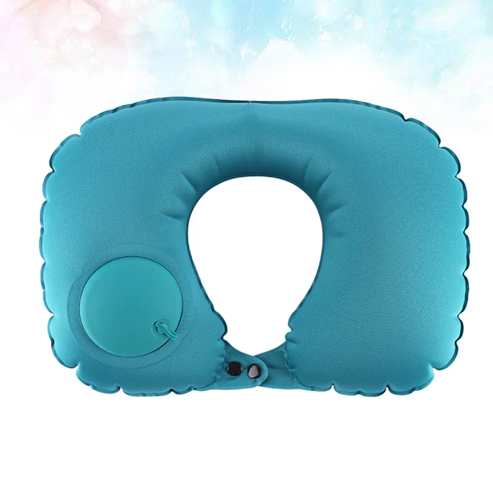 

Automatic Inflatable Neck Pillow U Foam Travel Cushion For Car Office Camping Comfortable Neck