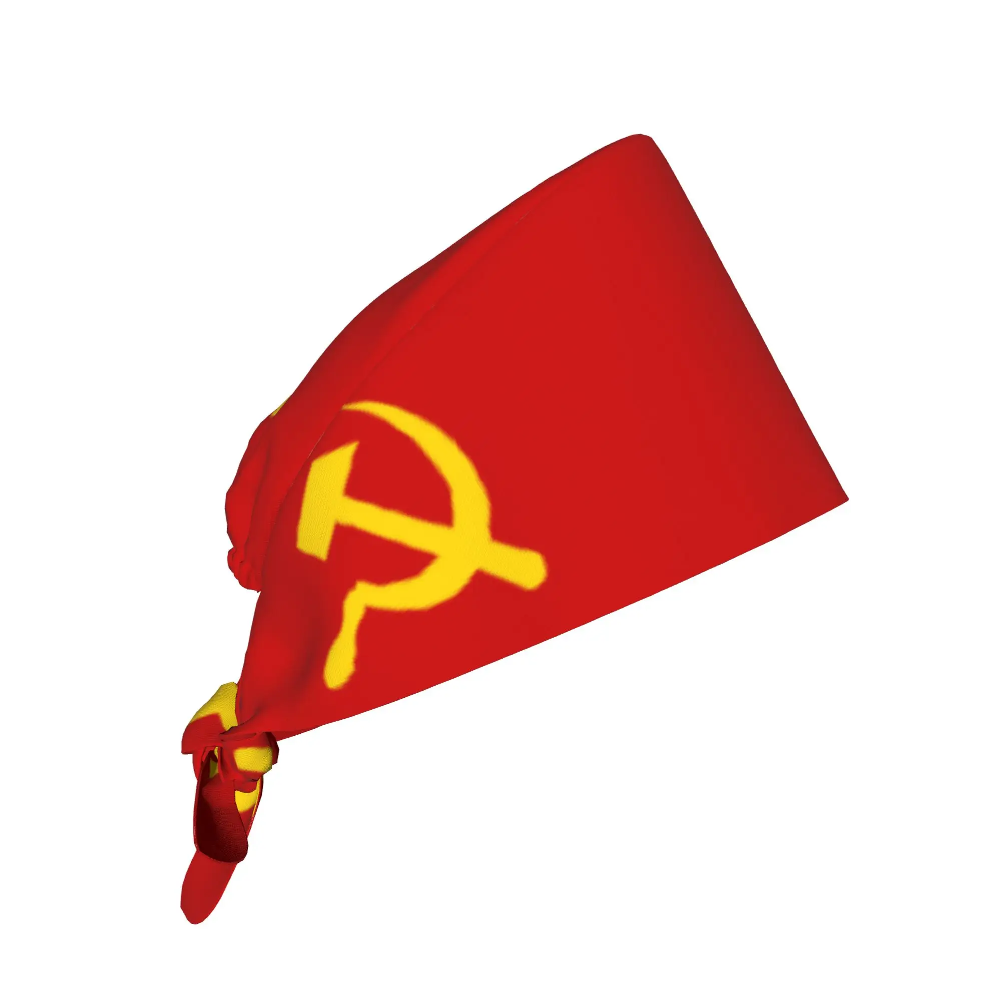 Retro Russian Soviet Flag Cleaning Working Cap USSR Hammer and Sickle CCCP Scrub Cap Surgicals Hat Nurse Scrubs Hat For Dentist