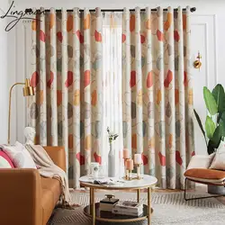 Nordic Abstract Space Blackout Curtain for Living Room Printed Shading Colth Curtain For Bedroom Window Curtains Kitchen Decor