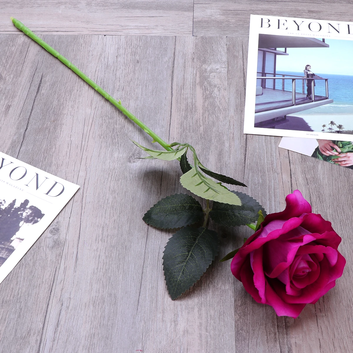 

Artificial Rose Flowers Wedding Bouquet Comfortable Reusable Decoration Valentine Engagement Party Craft Projects Fake Flower