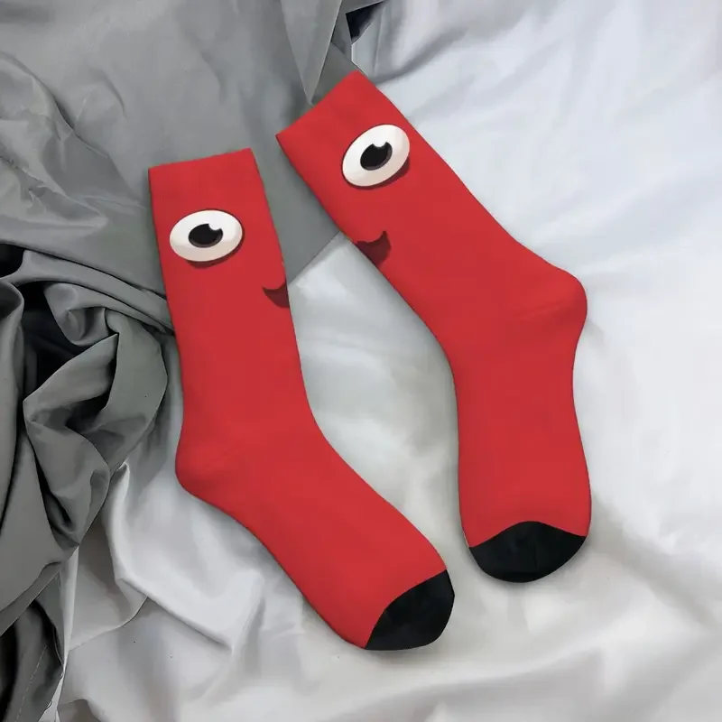 Nuevos calcetines para hombre Harajuku Pikmin 3 calcetín rojo ardiente medias deportivas para mujer Primavera Verano Otoño Invierno