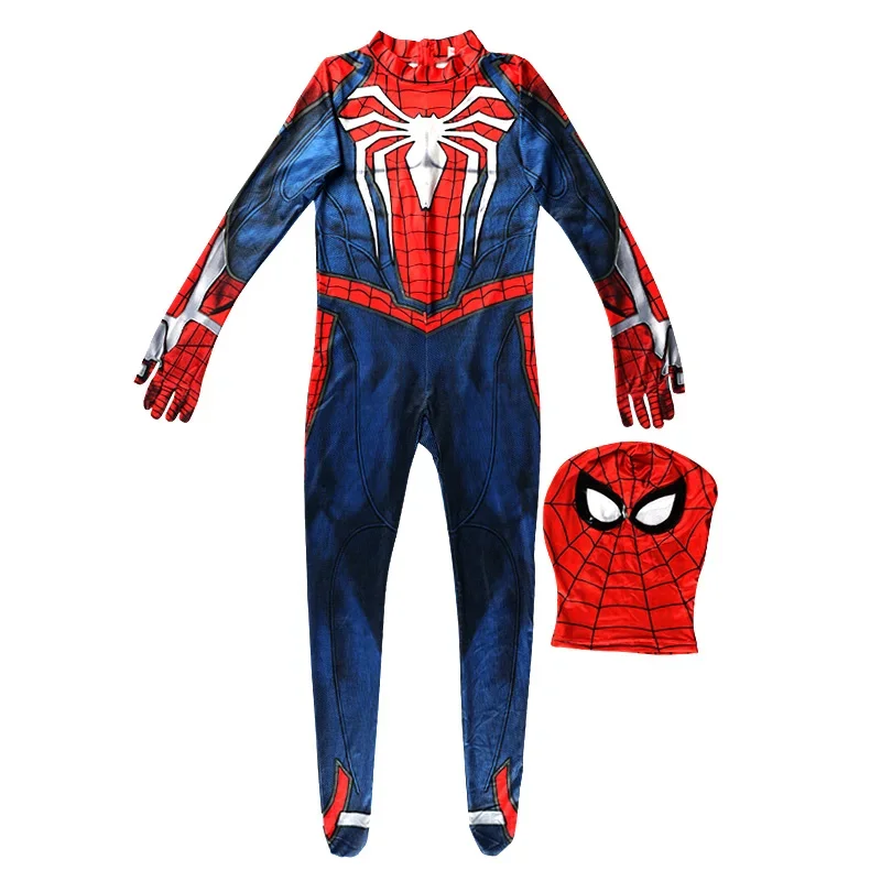 SN60 Marvel's Spiderman PS5 Game Cosplay Zentai Bodysuit Spider Man Costumes For 3-10 Years Boys Christmas Birthday Gift 3D 1@j$