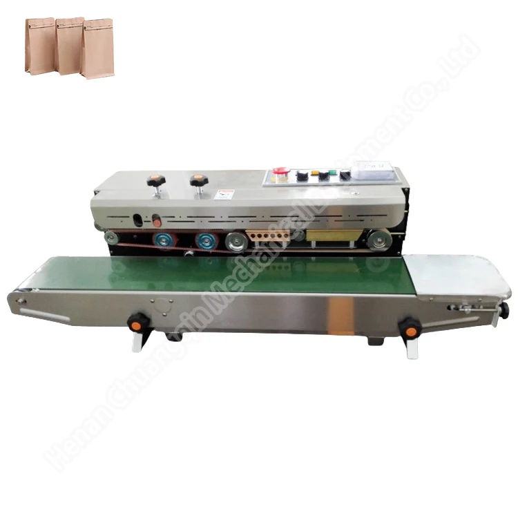 أكياس القهوة المطحونة مع آلة ختم حزمة طباعة التاريخ آلة ختم الأكياس المستمرة