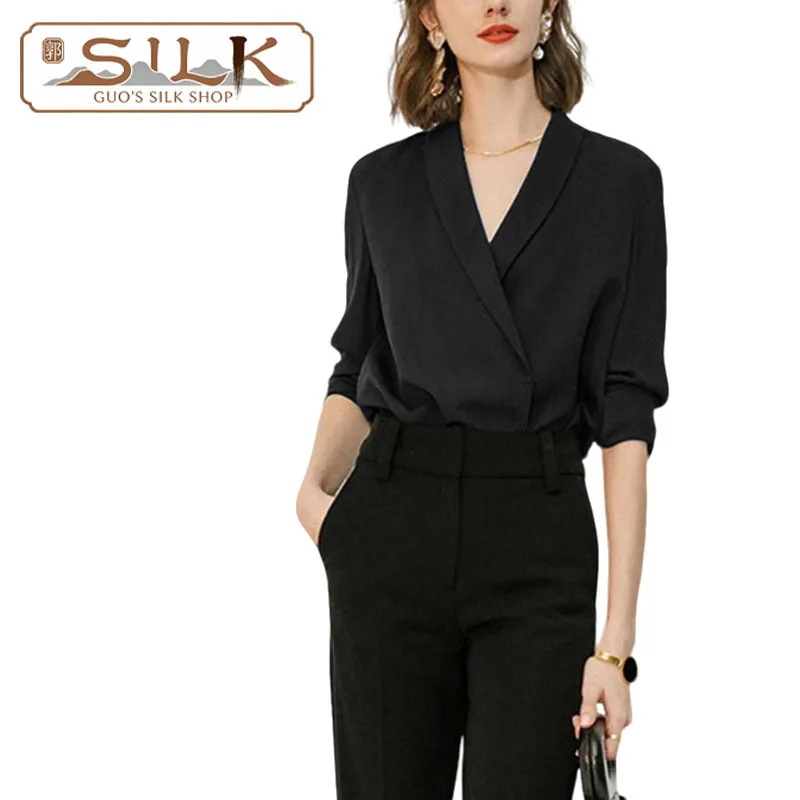 

100% натуральный шелковый топ для женщин – элегантная и изящная верхняя одежда для делового и повседневного стиля из высококачественной женской коллекции одежды