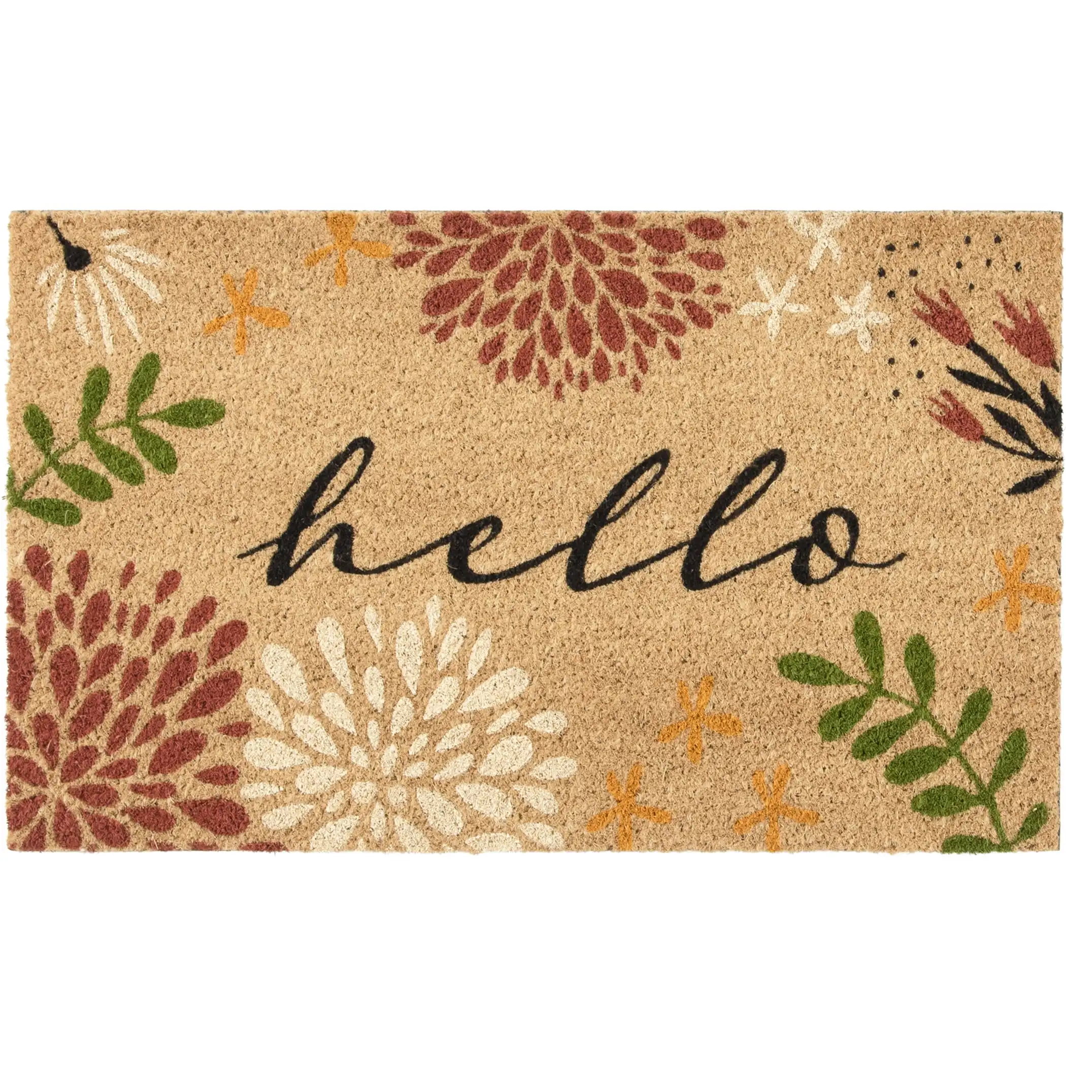 

18X30 Hello Bloom Outdoor Coir Mat