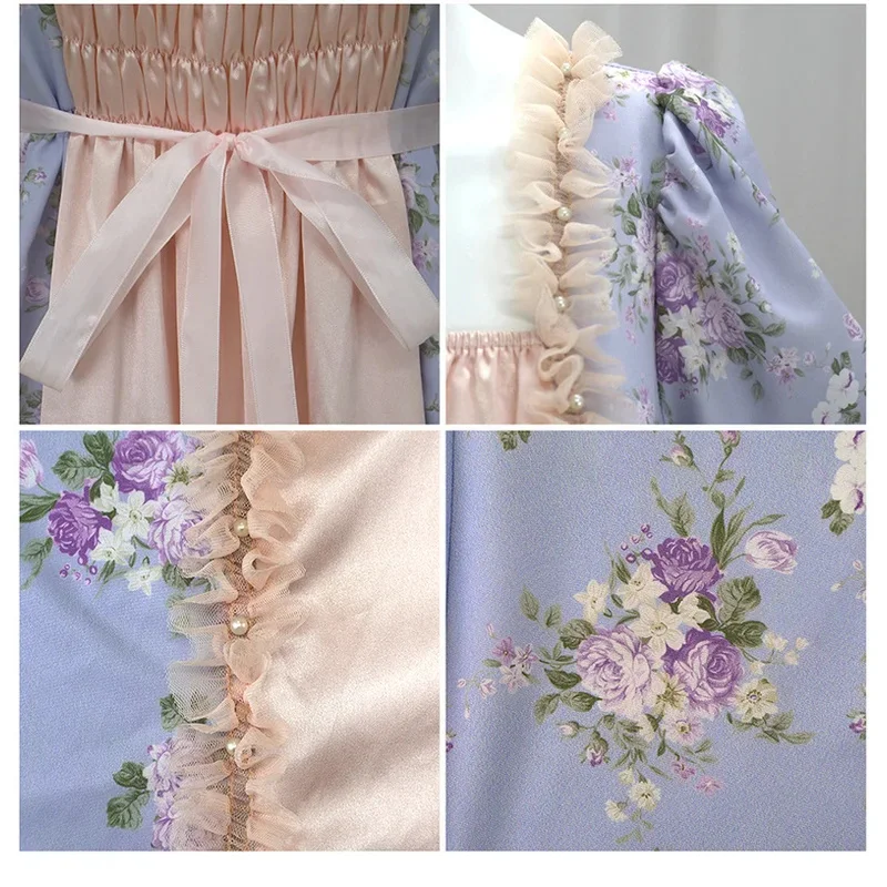 

A;3\v,7'd/2025 Medieval Victorian Elegant Gown Ball Women High Waist Tea Party Dress Stage Performance Halloweenw.3;v'6\b/
