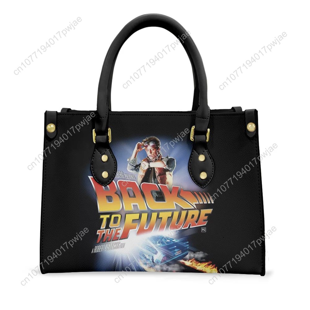 العودة إلى المستقبلين أفلام حمل حقيبة محفظة إمرأة رجل شخصية النص صورة بو الجلود حقيبة يد الأعمال التسوق حقائب للهدايا