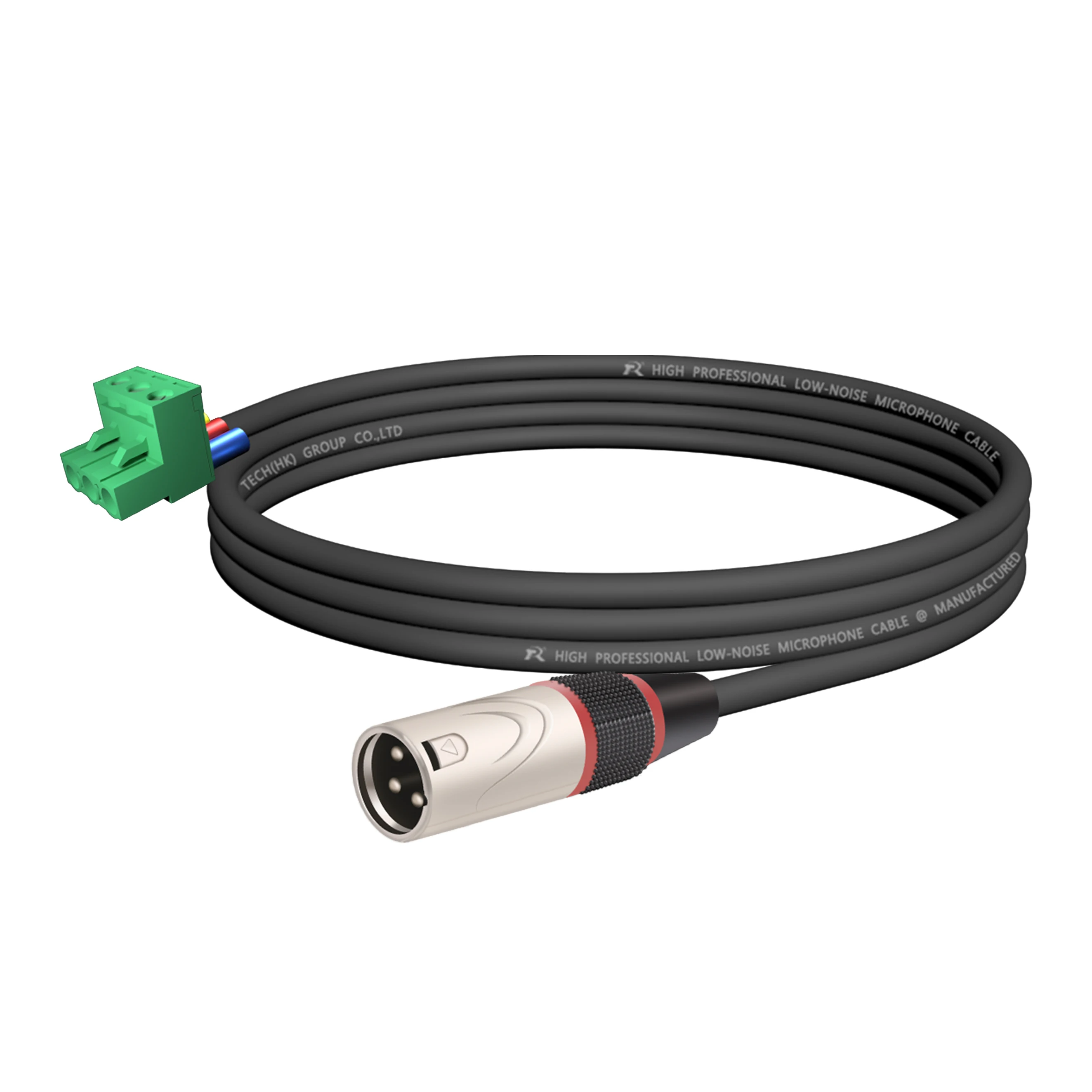 Phoenix-Terminal, direkter 3P-XLR-Anschluss, mit abgeschirmtem Kabel, silberfarbener Metallanschluss mit Anti-Zug-Hülse, zur Konvertierung von Audiogeräten – Detail 13