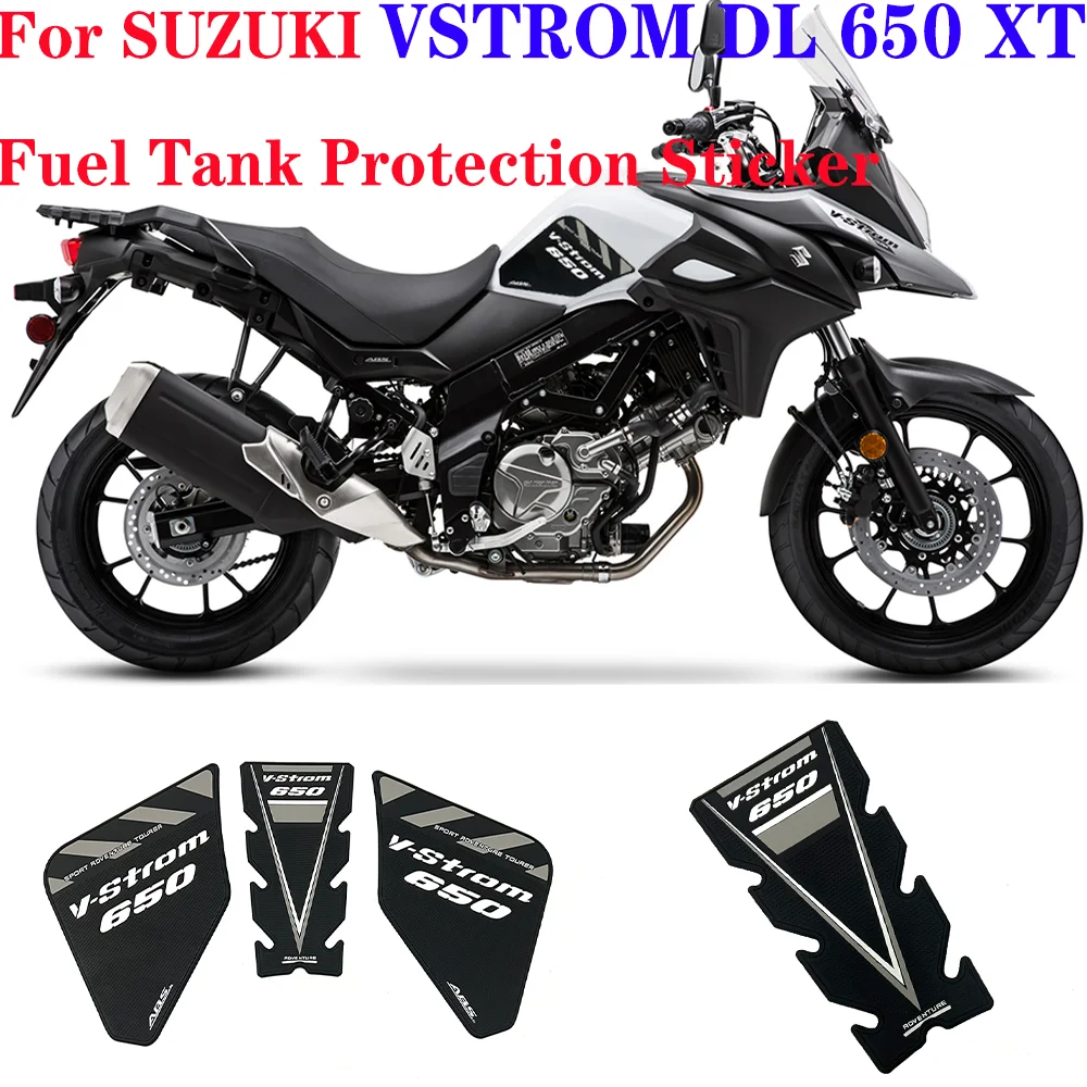 For SUZUKI V-strom 650 Motorcycle Tank Pad Sticker Gas Fuel Protector Decal suitable forSUZUKI V-strom 650