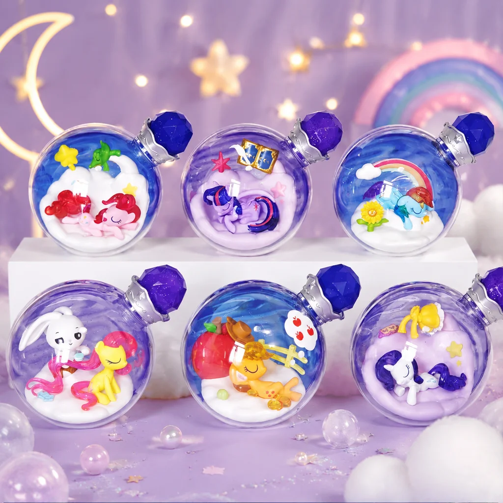 Auf Lager AULDEY My Little Pony Dream Magic Bottle Serie 2 Blindbox 6+1 Designs 7,5cm Sammlerfigur Geschenk für Mädchen und Fans