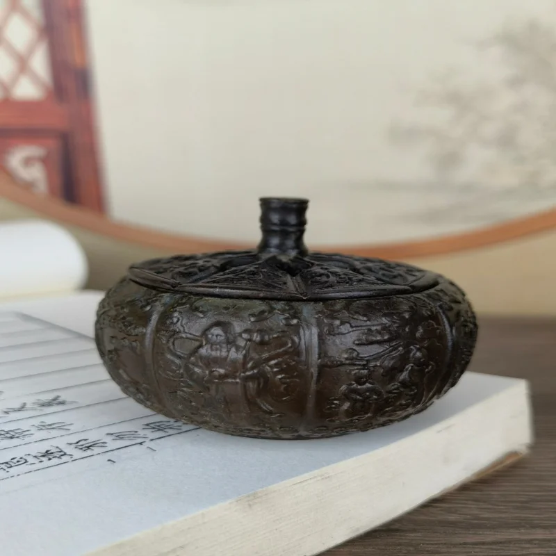 

Vintage Pumpkin Open Lid Incense Burner Home Decor Incense Burner Ornament
