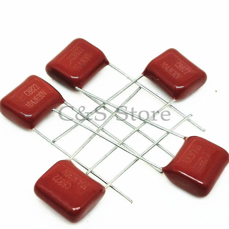 10pcs 630V104J Pitch 10mm 0.1UF 100nf 630V 104 CBB Polypropylene film capacitor