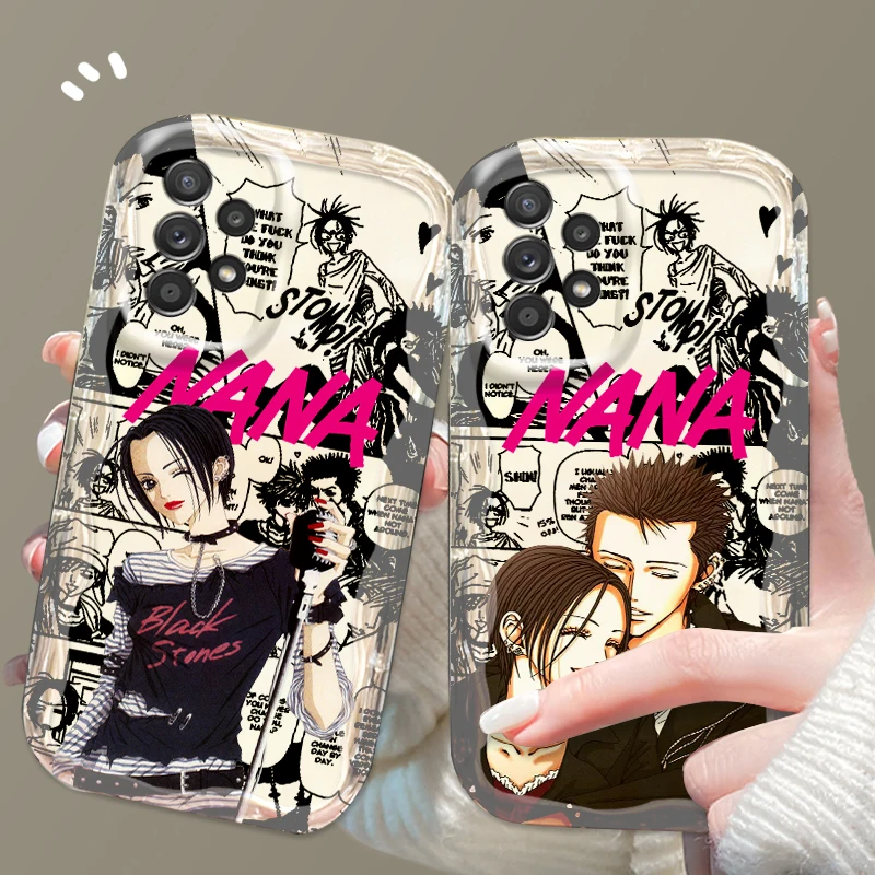 Anime NANA Fashion For Samsung A55 A54 A53 A52 A35 A34 A33 A32 A25 A24 A23 5G Wave Oil Cover Phone Case