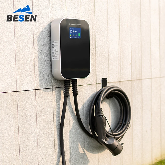 Top Selling Wall-mounted Charging Station 7-22kW 16-32A Type1/2 APP OCPP Dynamic Load Balancing AC EV Car Charger
