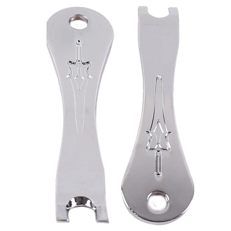 1Pc Professional Guitar String Winder Puller Tool Metal Head Wood Handle For Acoustic Electric Bass Fast Change